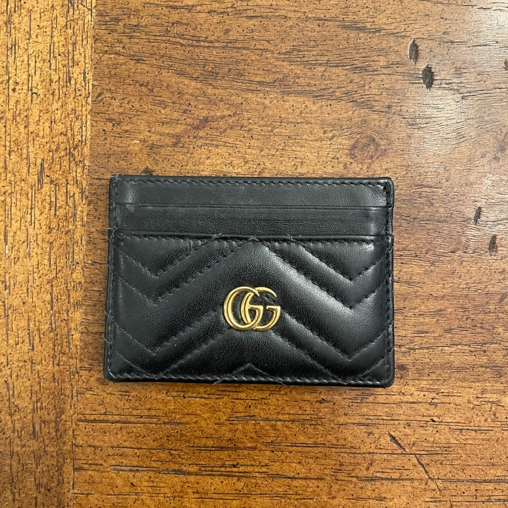 Gucci Marmont card holder in black
